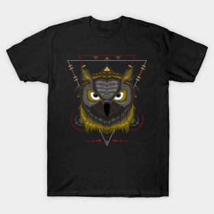 Owl Illustration with sacred symbol T-Shirt